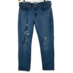 Levis Boyfriend Jeans Distressed Ripped Denim Casual‎ Everyday Size 31